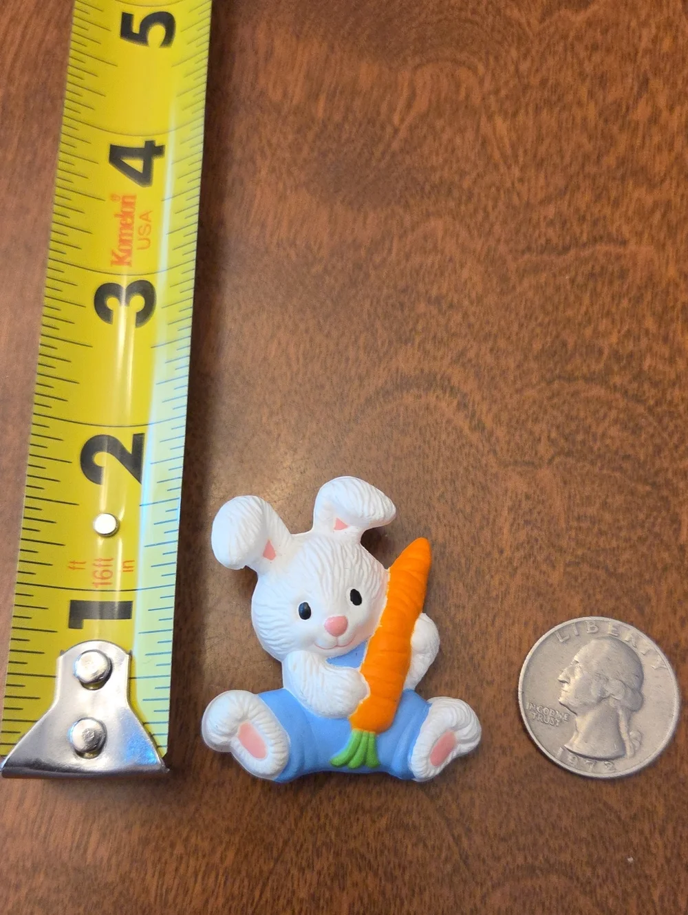 Cute Bunny with Carrot Pin/ Brooch By Gibson Greetings Inc